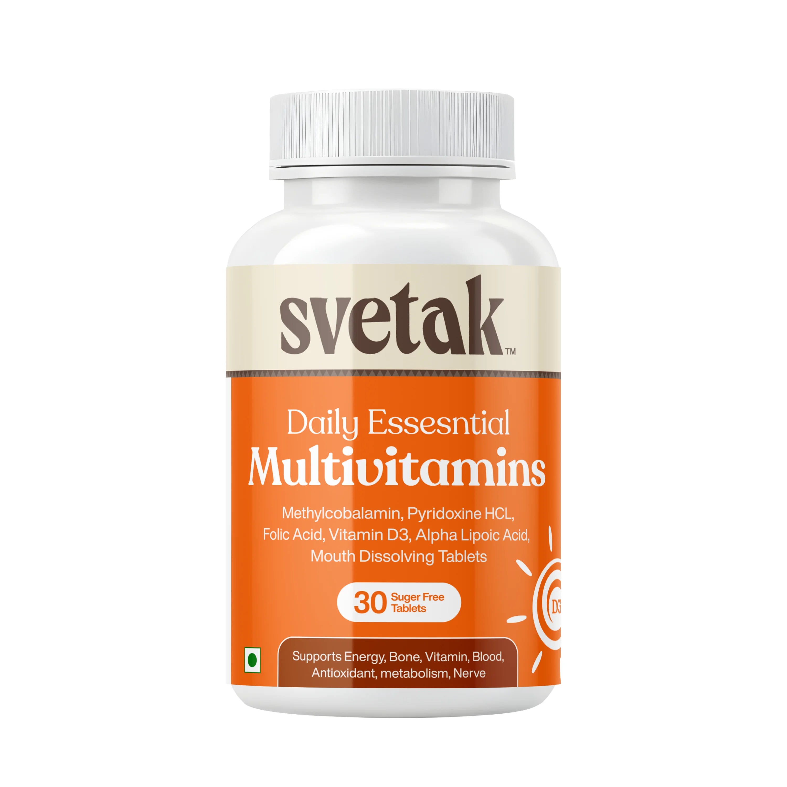 Daily essential multivitamin tablets